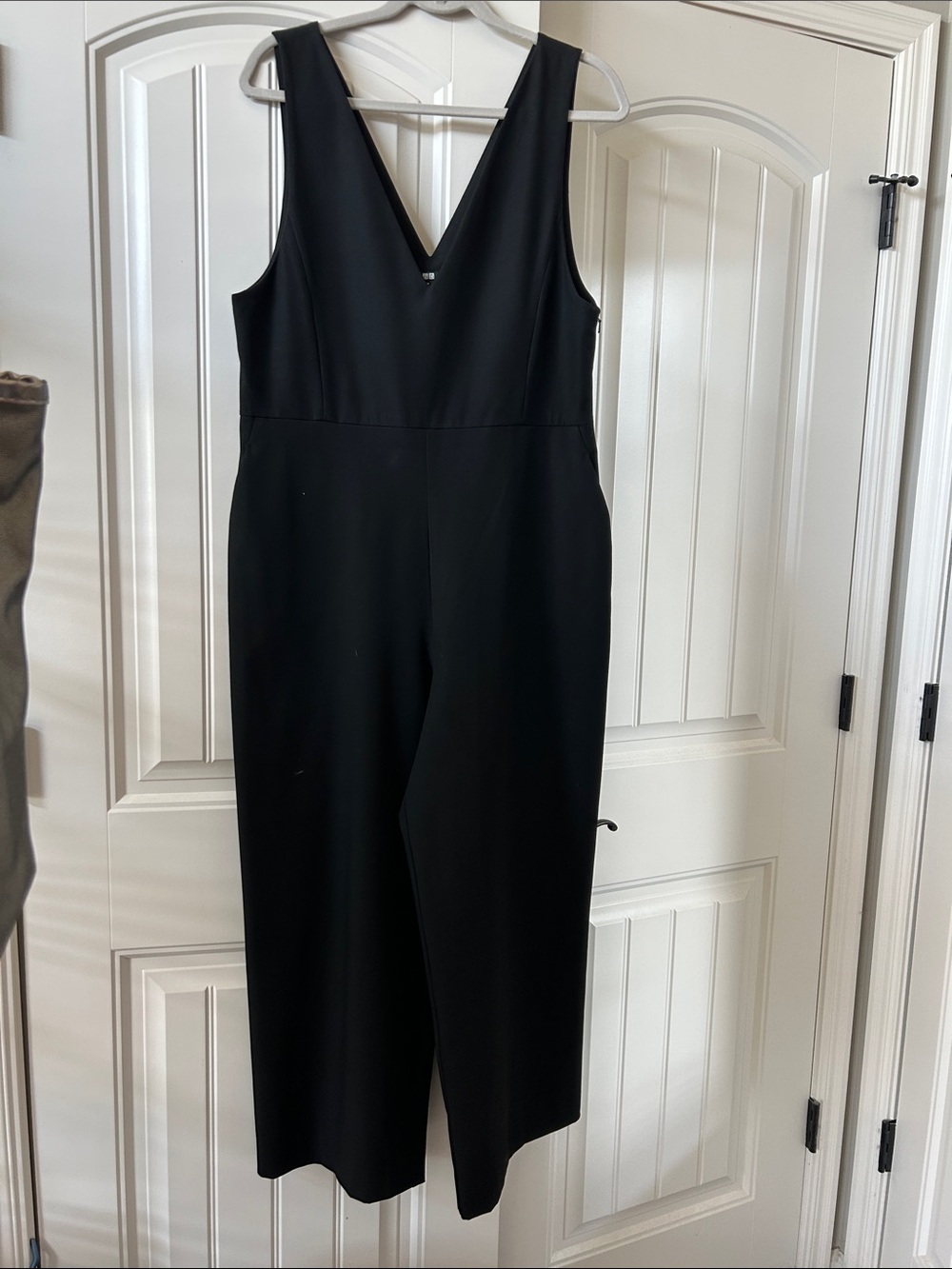 Uniqlo Black Sleeveless V-Neck Jumpsuit
